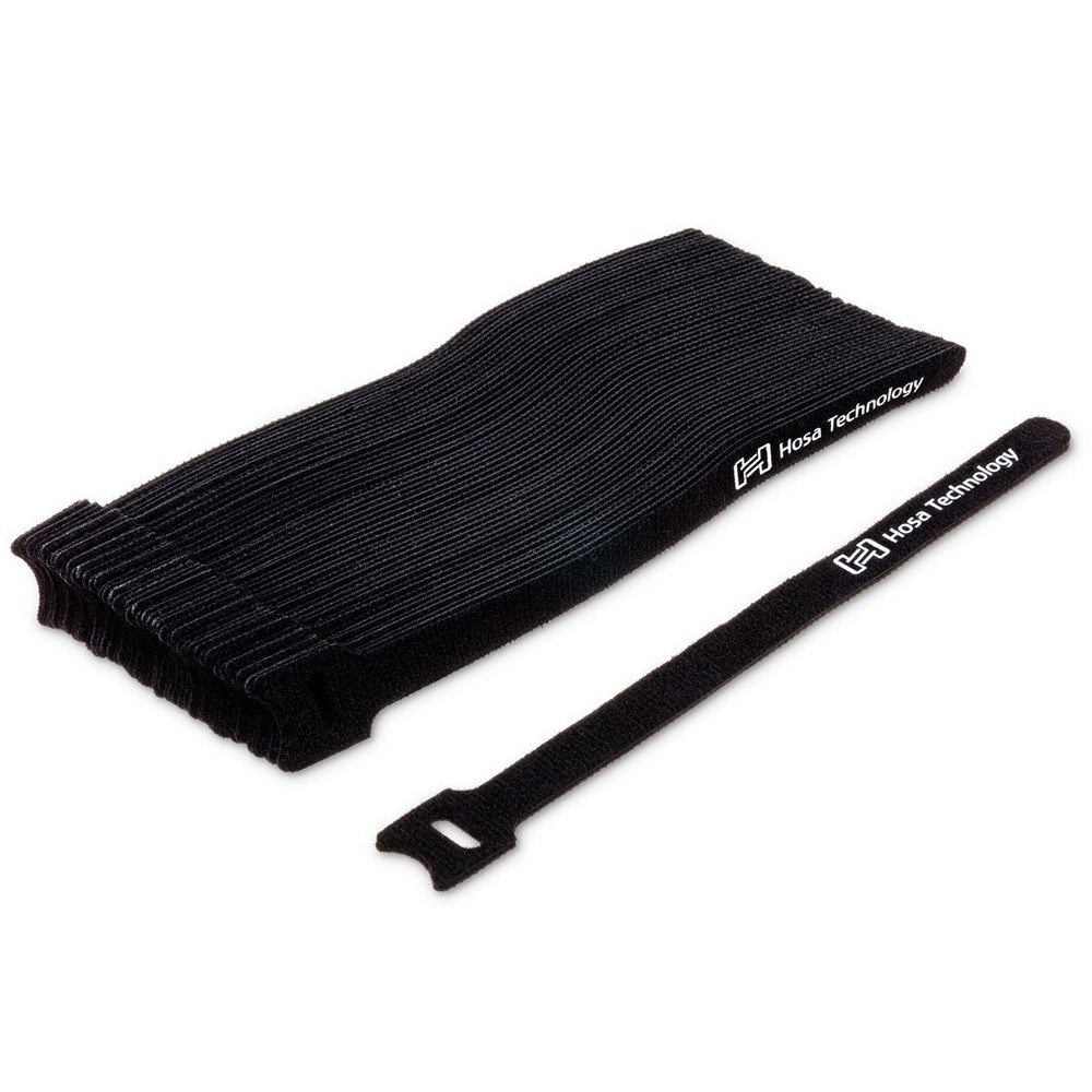 Hosa Technology WTI-508 8" Hook and Loop Cable Tie, 50 Pack