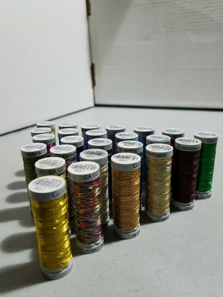 PICK/200m-220yds Spool/Gutermann W251 Dekor Metallic Effect 100%Polyester Thread