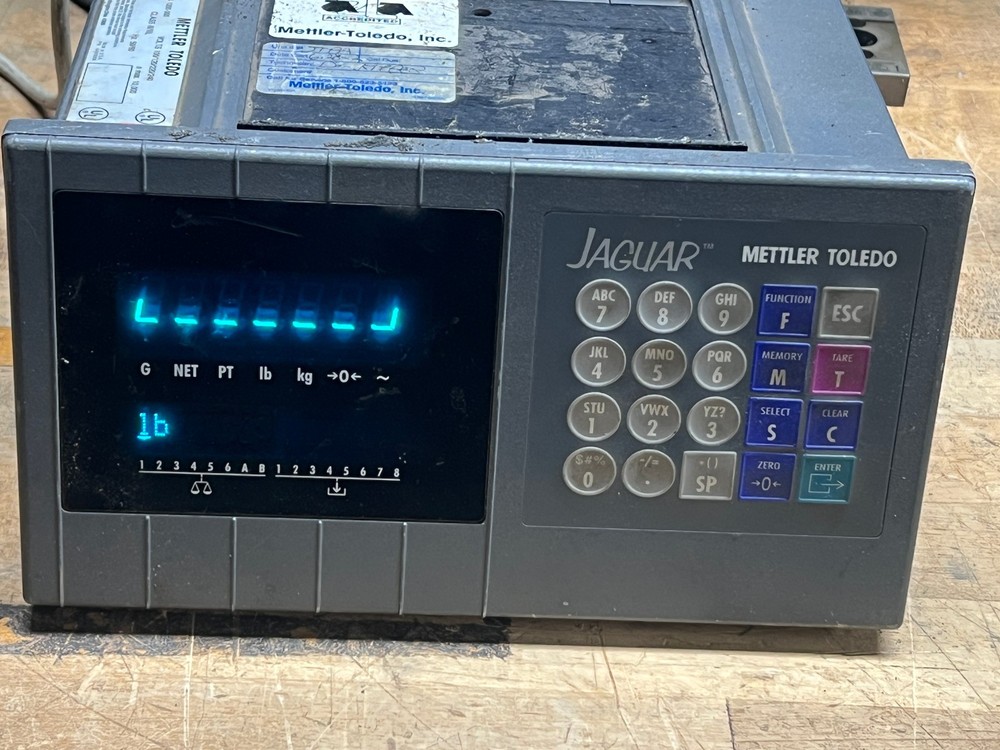 Mettler Toledo JAGUAR Scale Controller Interface Panel w/ load cells +