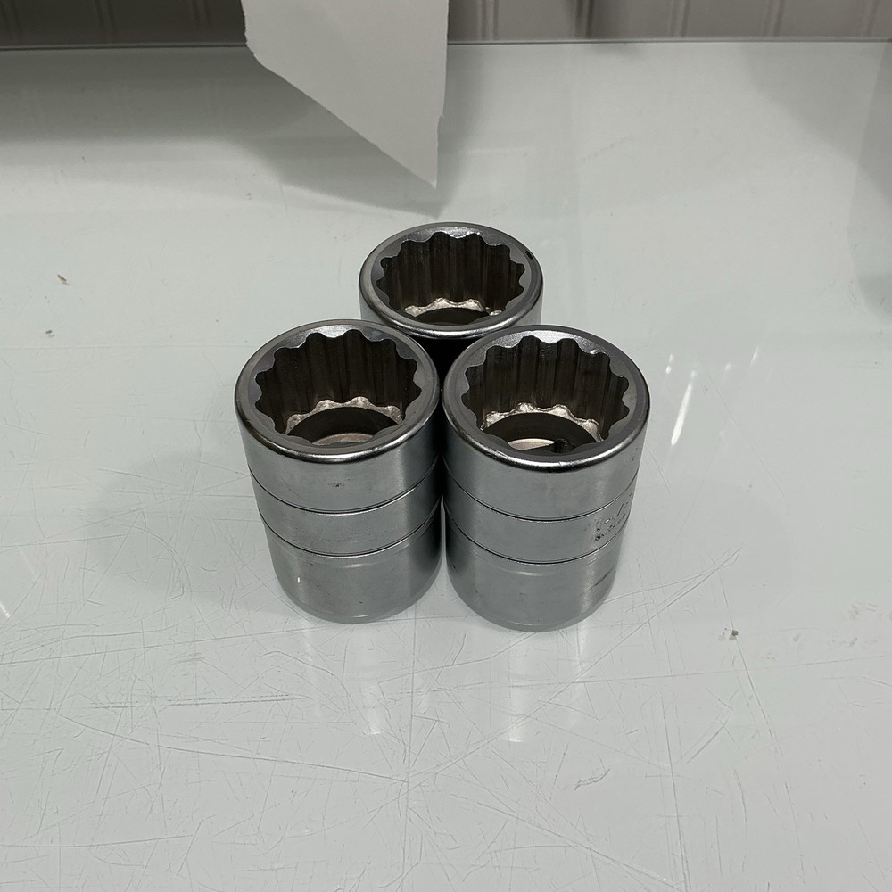 URREA 5740 Socket, 1” Drive, 12Pt, 1-1/4” (Qty 3)