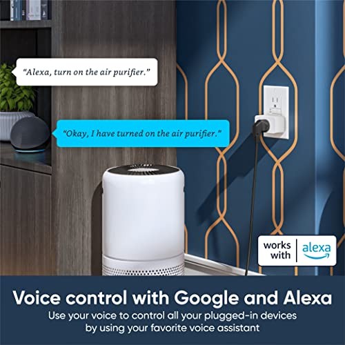Plug, 2.4GHz WiFi Smart Plug, Compatible with Alexa, Google Four-Pack