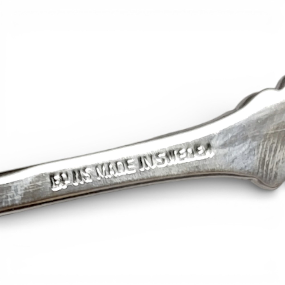 1970 Presentation Spoon Engraved Names / Date Heavy Swedish Silverplate EPNS