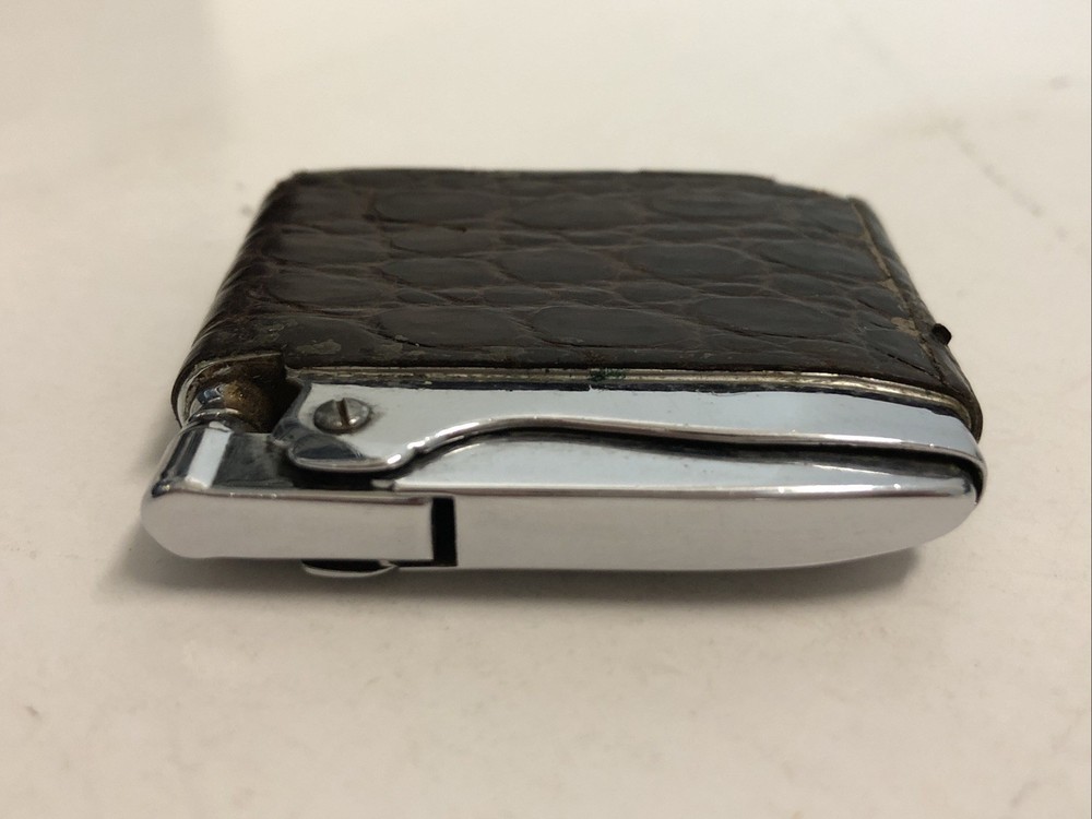 Vintage RONSON Adonis Lighter Brown Initials J.C.C. **READ**