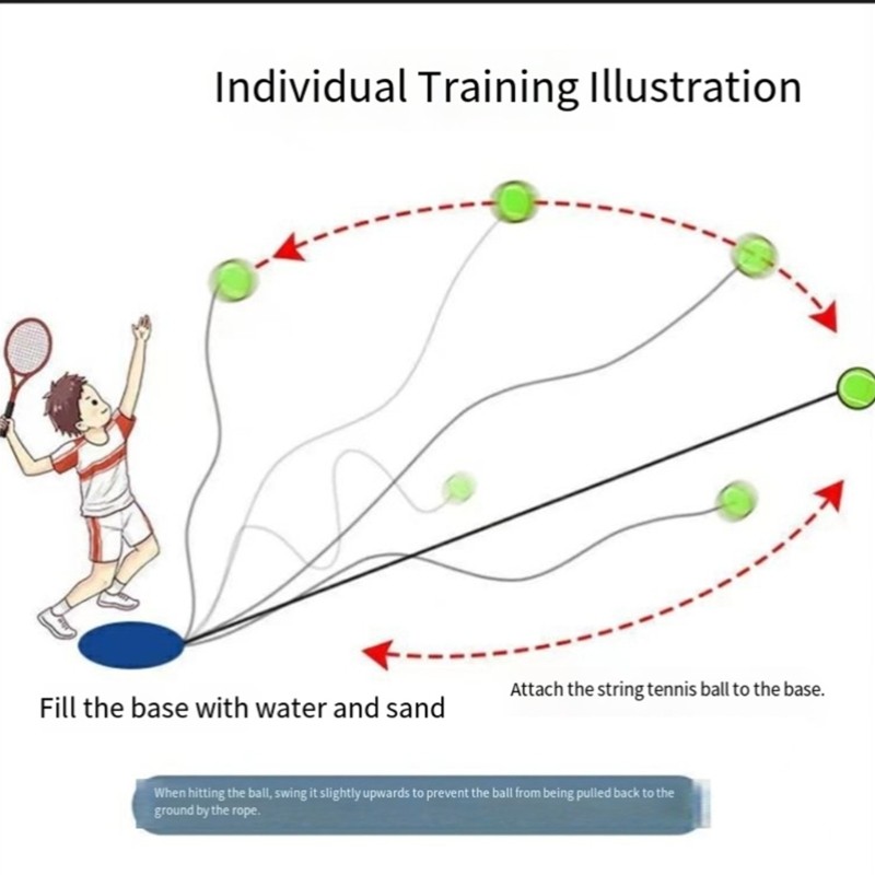 Professional Tennis Trainer Equipment Automatic Ball Return System Enduring