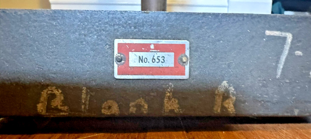 Starrett #636 Indicator / Comparator Stand - 18" Tall - Cast Iron Surface Plate
