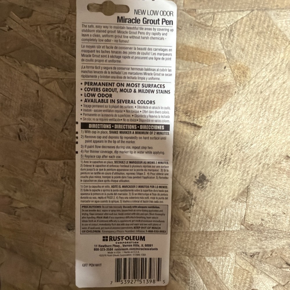 Miracle Grout Pen, White