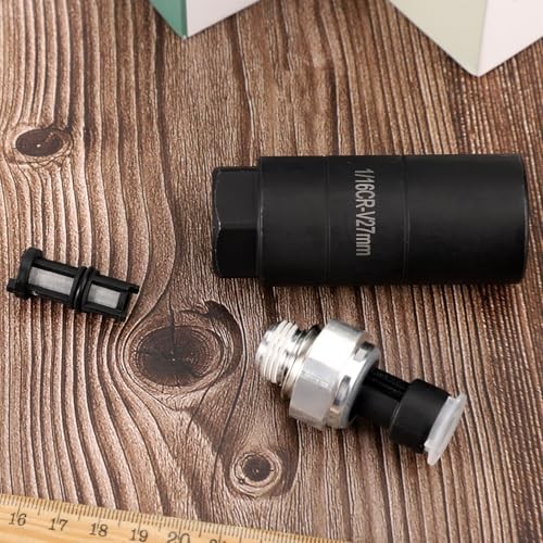 Engine Oil Pressure Sensor & Socket, Oil Pressure Sending Unit Switch Kit for