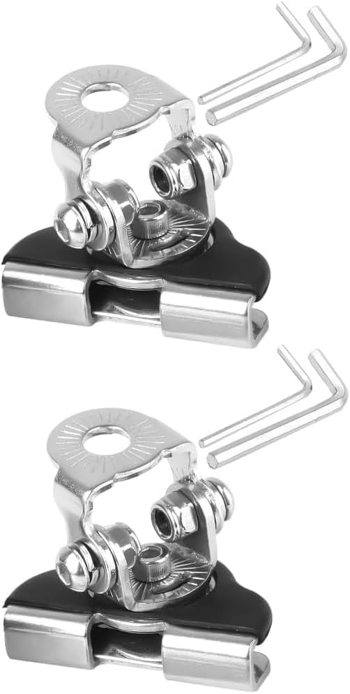 Osilly Car LED Light Bar Mounting Bracket, 2PCS Adjustable Black/Silver