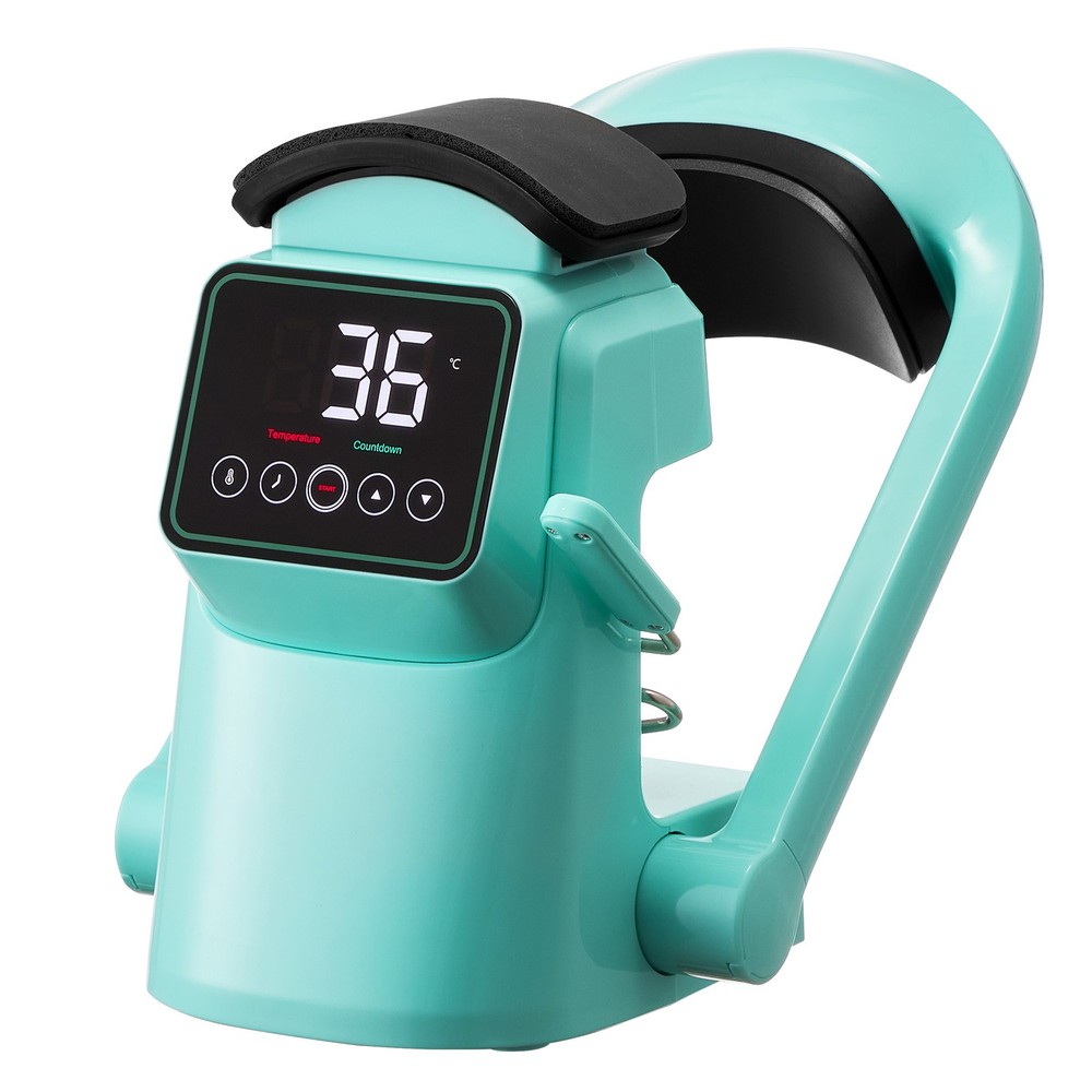 Auto Hat Heat Press Machine with 2pcs Interchangeable Platens Touchscreen Green