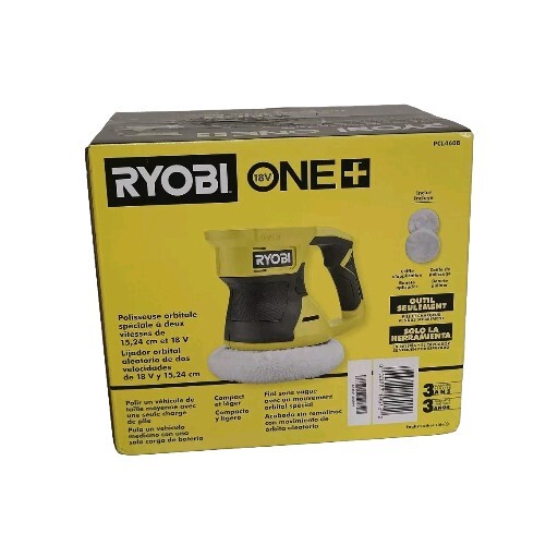 Ryobi Two Speed Random Orbit Buffer 18v Cordless 6 In Buff Pads (Tool Only) NEW