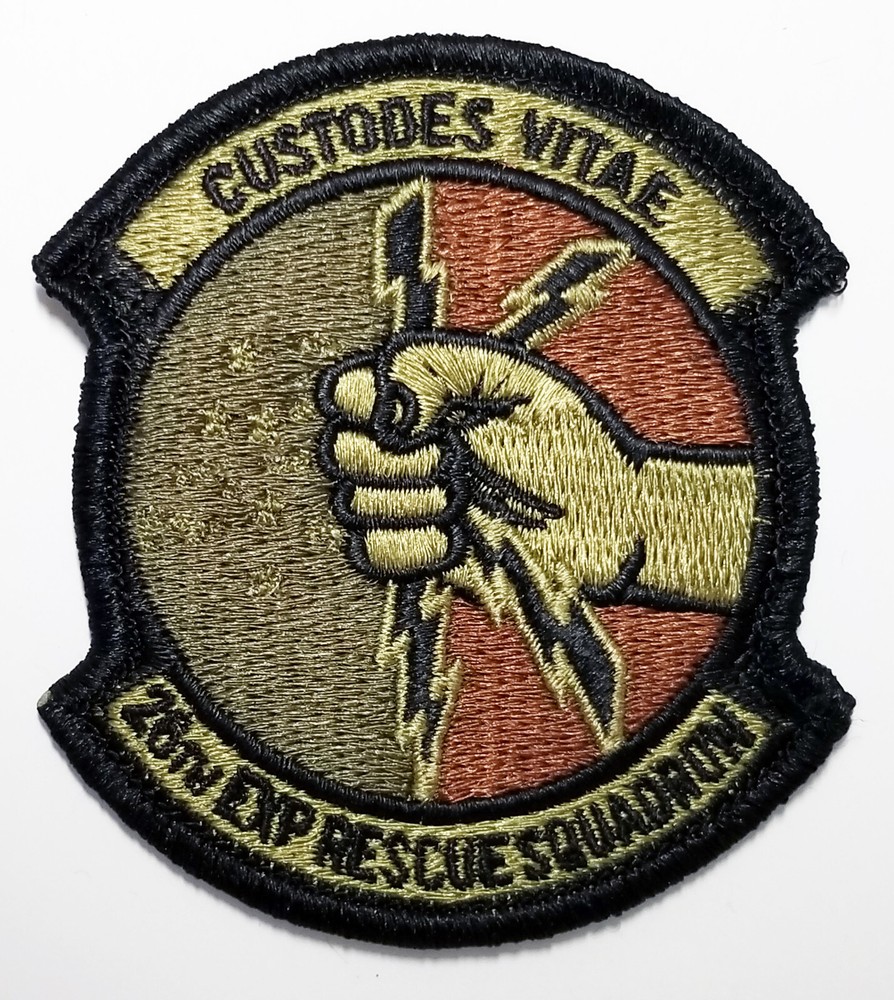 Air Force 26th Expeditionary Rescue Squadron Subdued Hook Back Patch