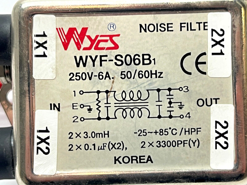 Woon Young WYF-S06B Noise Filter 6A 250V