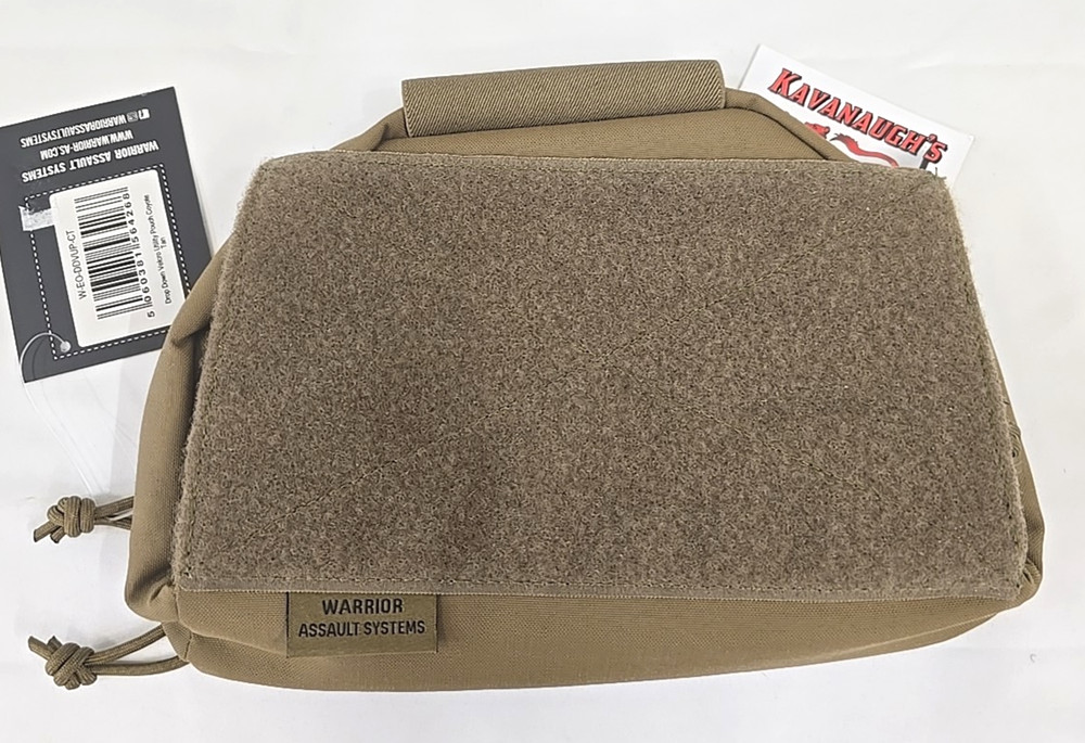 Warrior Assault Systems Drop Down Hook n Loop Utility Pouch Coy W-EO-DDVUP-CT