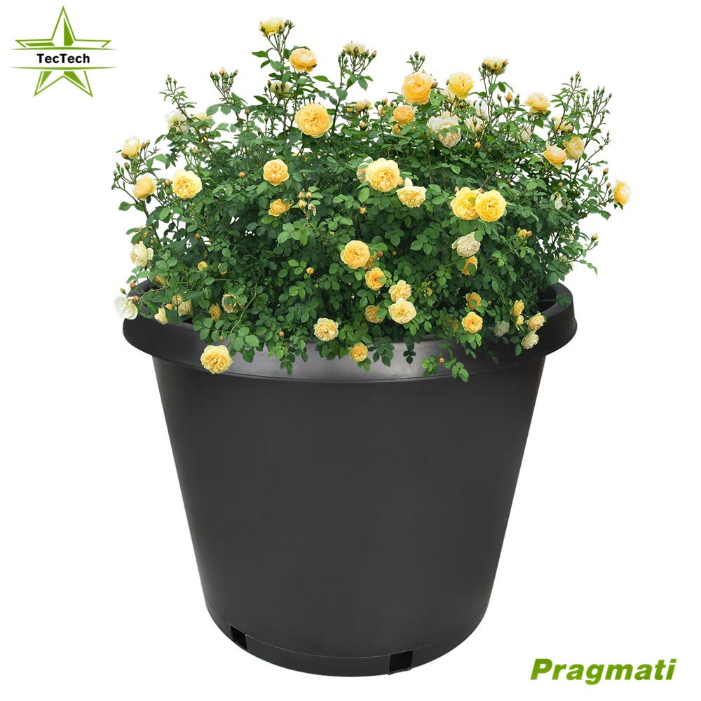 10 Pack 15 Gallon Black Injection Molding Flower Pots Garden Plant Nursery Pots