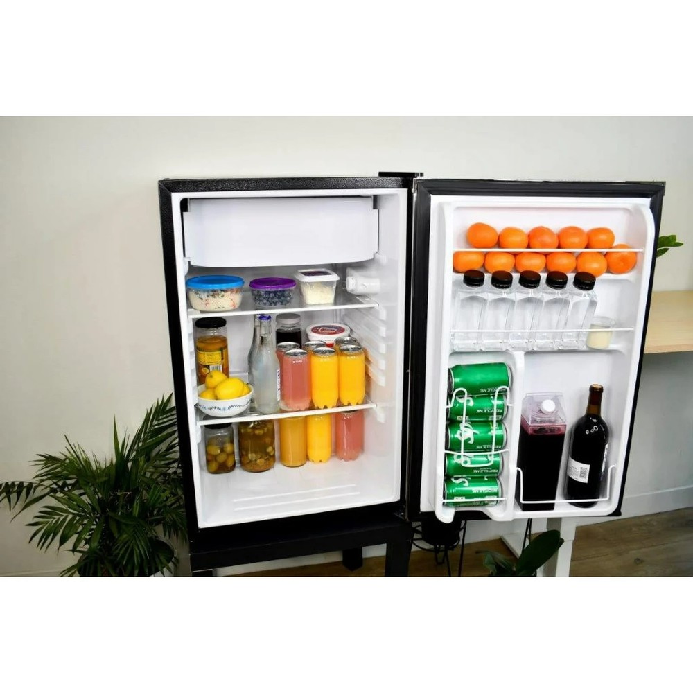 Frigidaire 4.5 Cu Ft Compact Refrigerator with Freezer, Platinum Mini Fridge wit