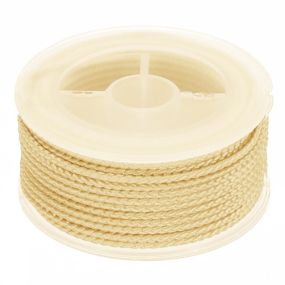 Nylon Thread Twine Beading Cord, 36ft Bracelets String Cord Rope, Apricot Yellow