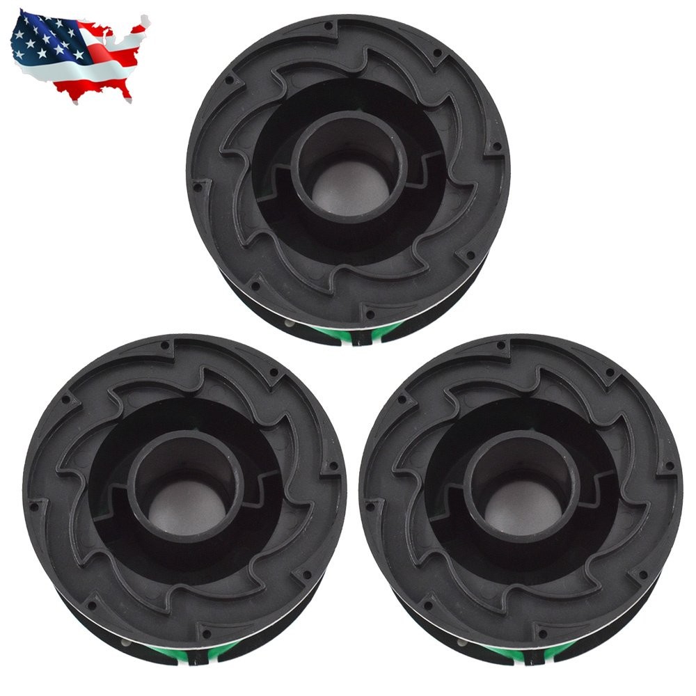 3 Pack For Black & Decker Replacement SF-080 Auto Feed String Trimmer Spool Line