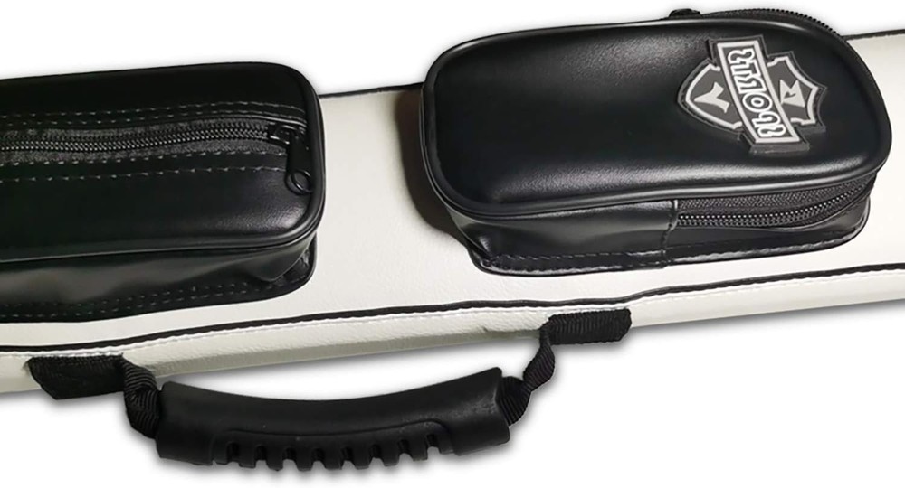 Durable 2x2 Hard Pool Cue Case with Adjustable Strap - Perfect for Billiards