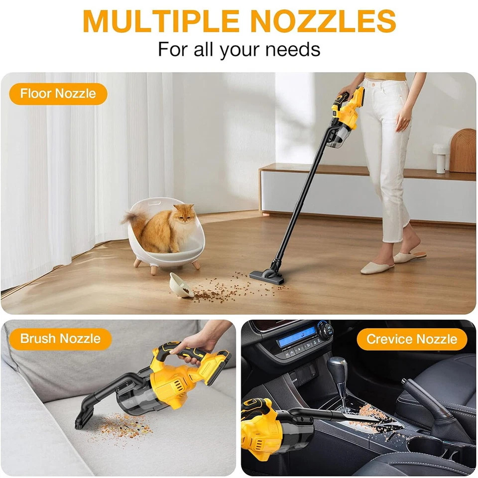 Cordless Vacuum Cleaner with 20V Battery 5 in 1 Handheld Electric Vacuum Cleaner