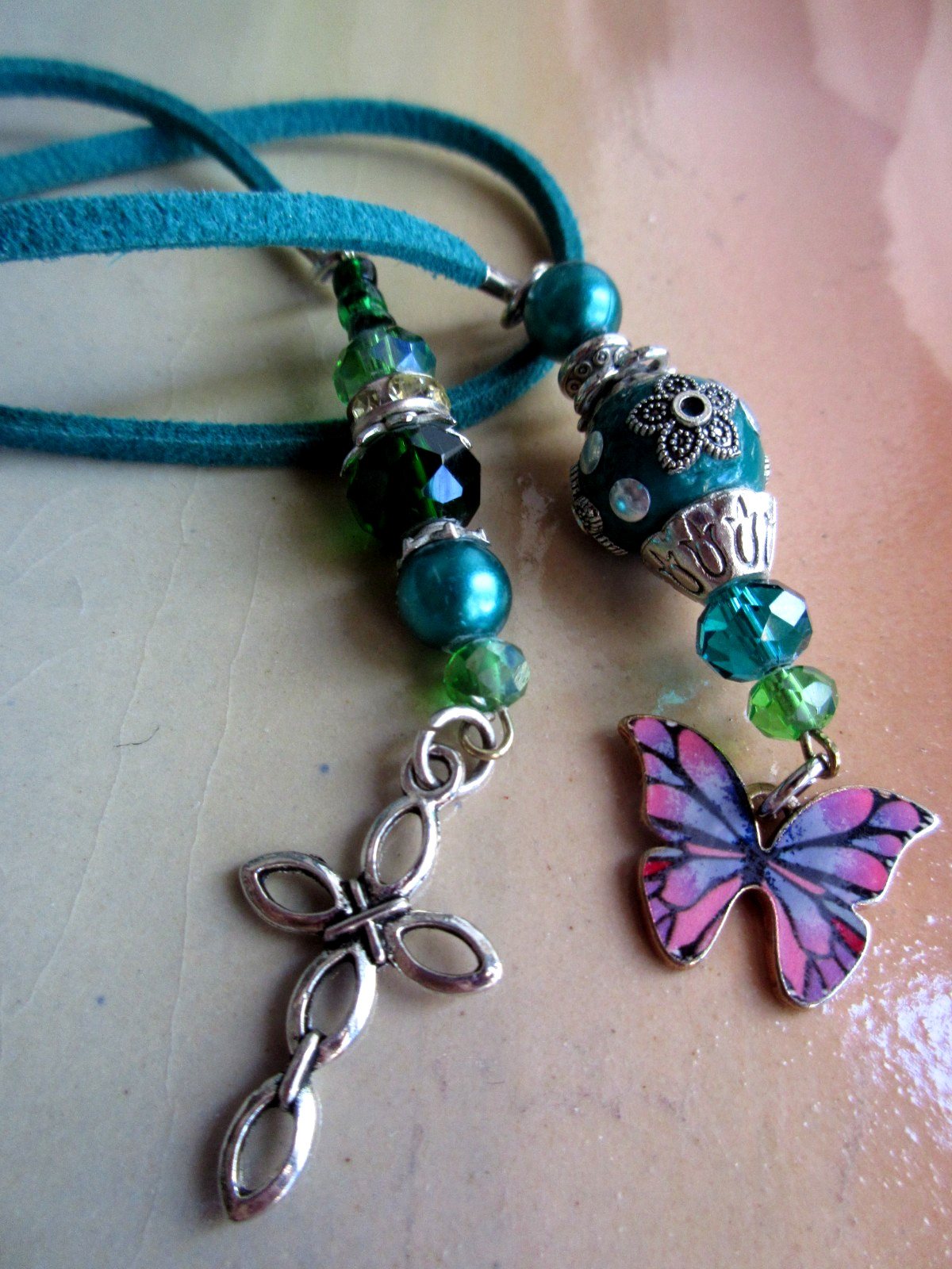 Easter Cross, Spring Butterfly Bookmark 18.5 inches