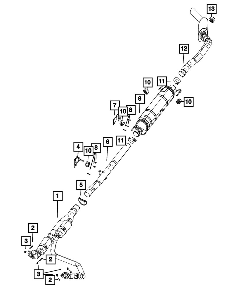 Genuine Mopar Exhaust Bracket 68351188AB