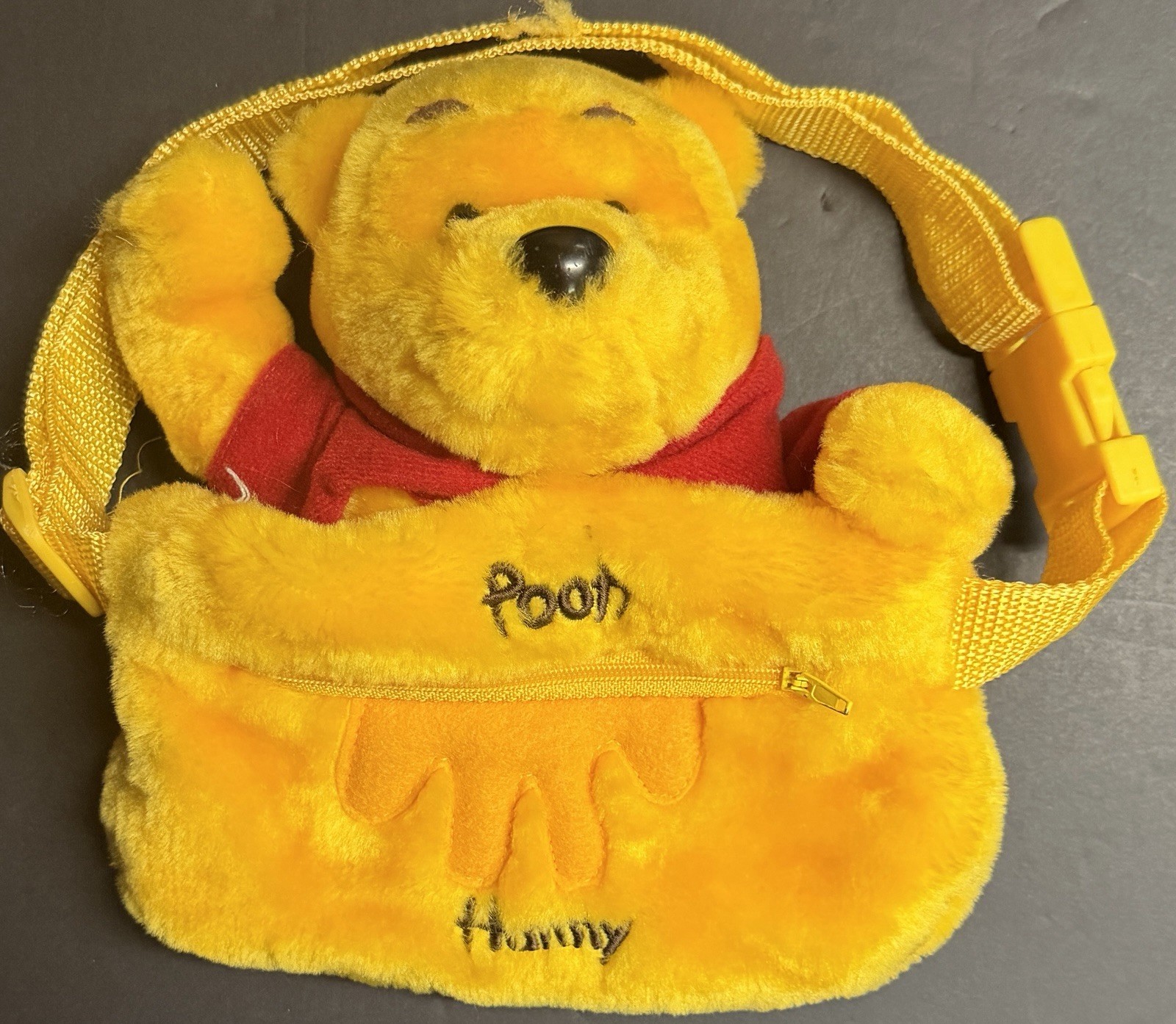 Vintage 90s - Disney Winnie The Pooh - Plush Fanny Pack & Plush Purse