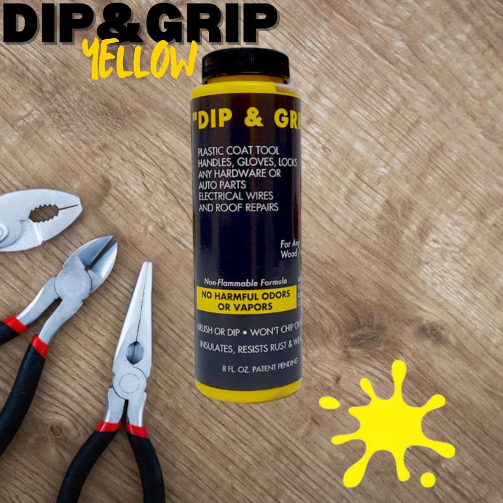 Dip and Grip Rubberized Plastic Coating (Yellow) 8 fl. oz