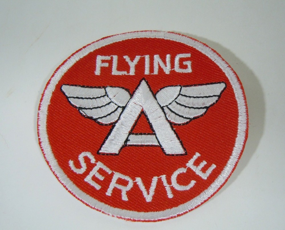 FLYING A SERVICE Embroidered Iron On Uniform-Jacket Patch 2.75"