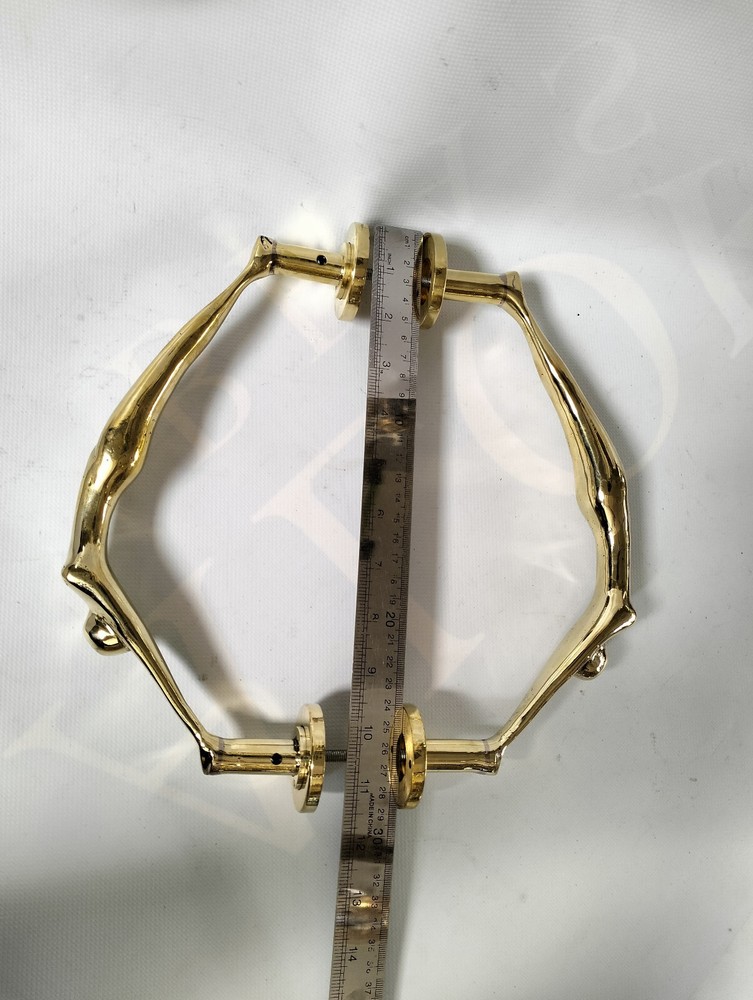 Back to Back Brass cast Stylish DECO 32cm PULL Gym Lady Solid 12 " GRAB handle