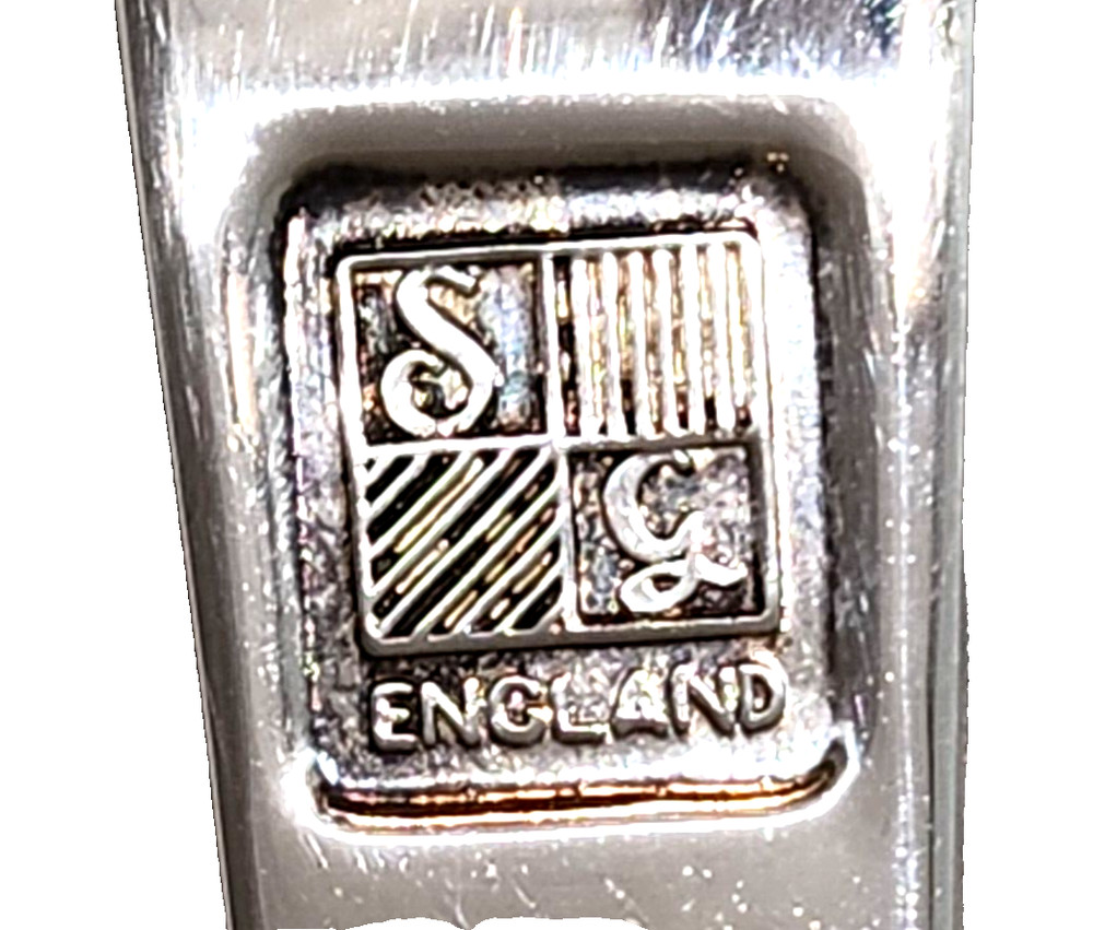 S &G Smith Gamble England Vintage Silverplated Candle Snuffer Elegant Classy