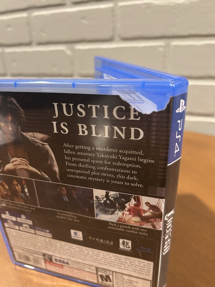 Judgment (CASE ONLY NO GAME) PlayStation 4 PS4