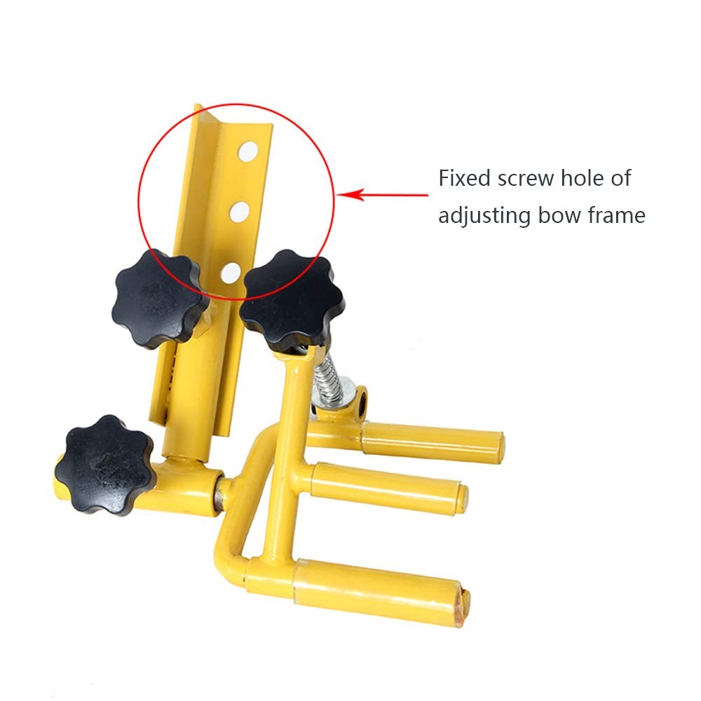 Archery Parallel Universal Bow Vise, Adjustable Metal Compound Bow Target Too...
