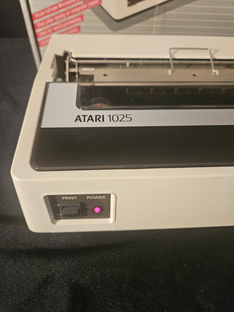 Atari 1025 Printer and Box - Tested Powers On READ