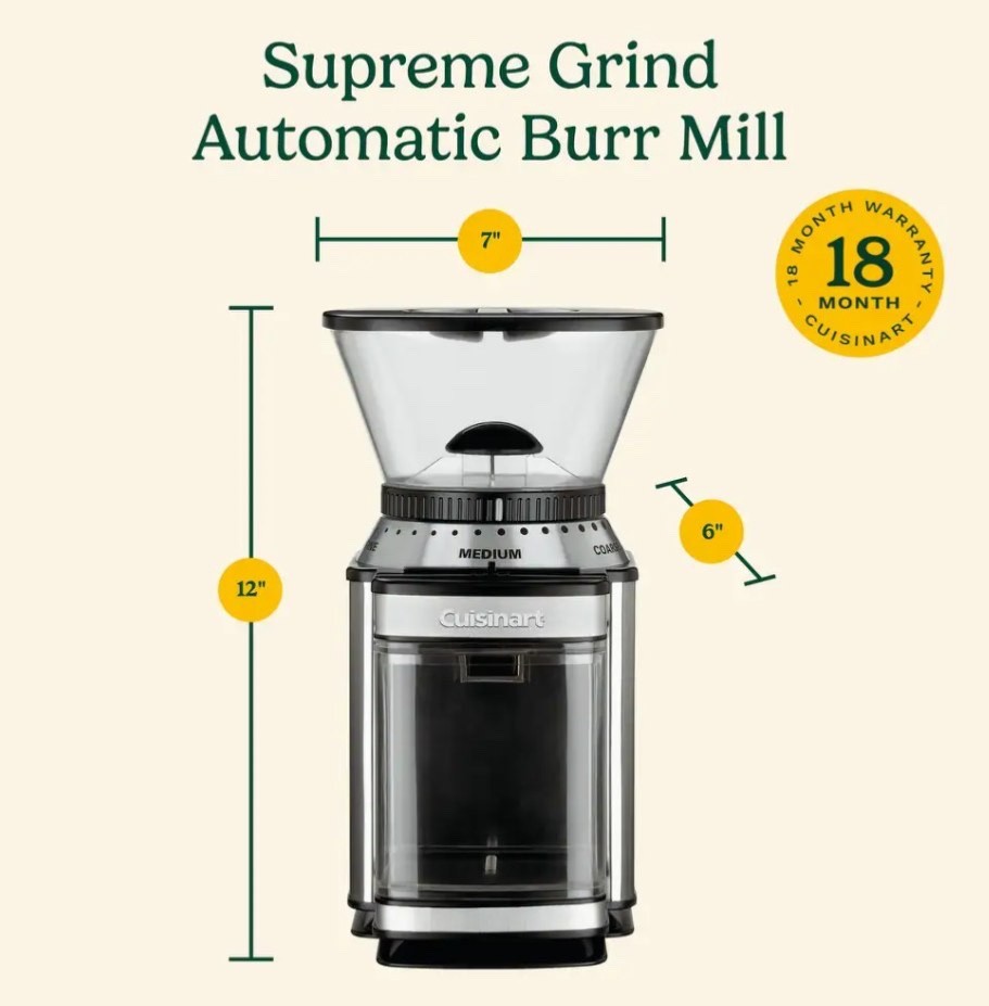 Cuisinart Supreme Grind Automatic Burr Mill hot