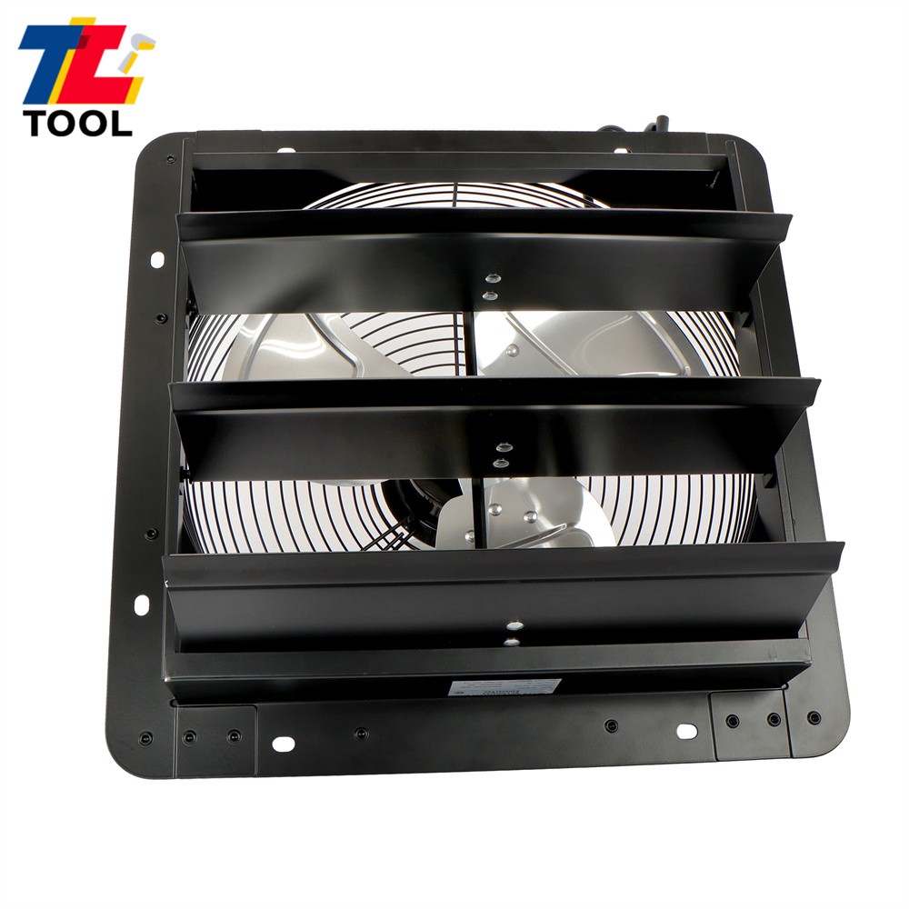 14" Wall Mounted Shutter Exhaust Fan Automatic Shutter With Adjustable Controls