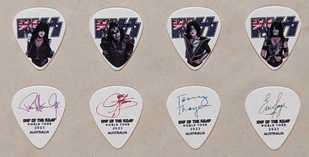 KISS 2023 End of the Road AUSTRALIA Flag Guitar Picks