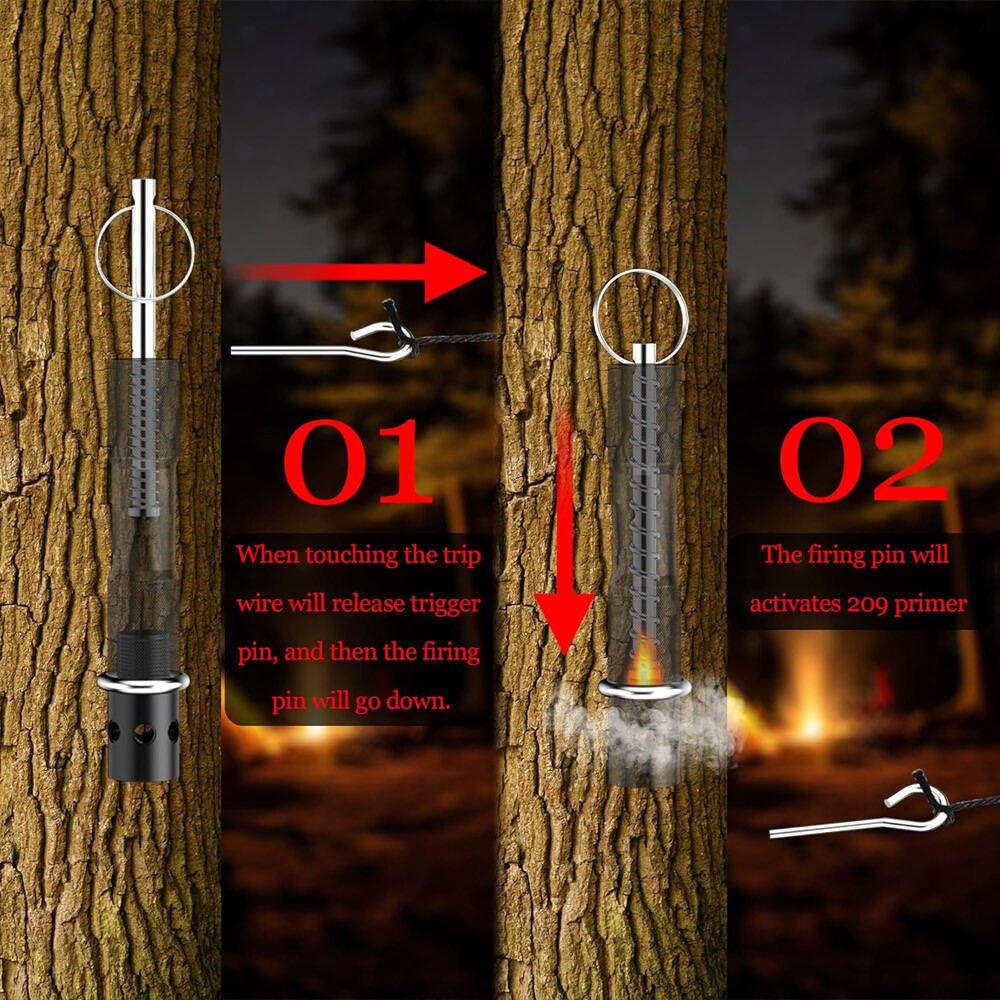 Perimeter Trip Alarm Camp Safe Perimeter Wire Warning Alarm Tripwire Activated