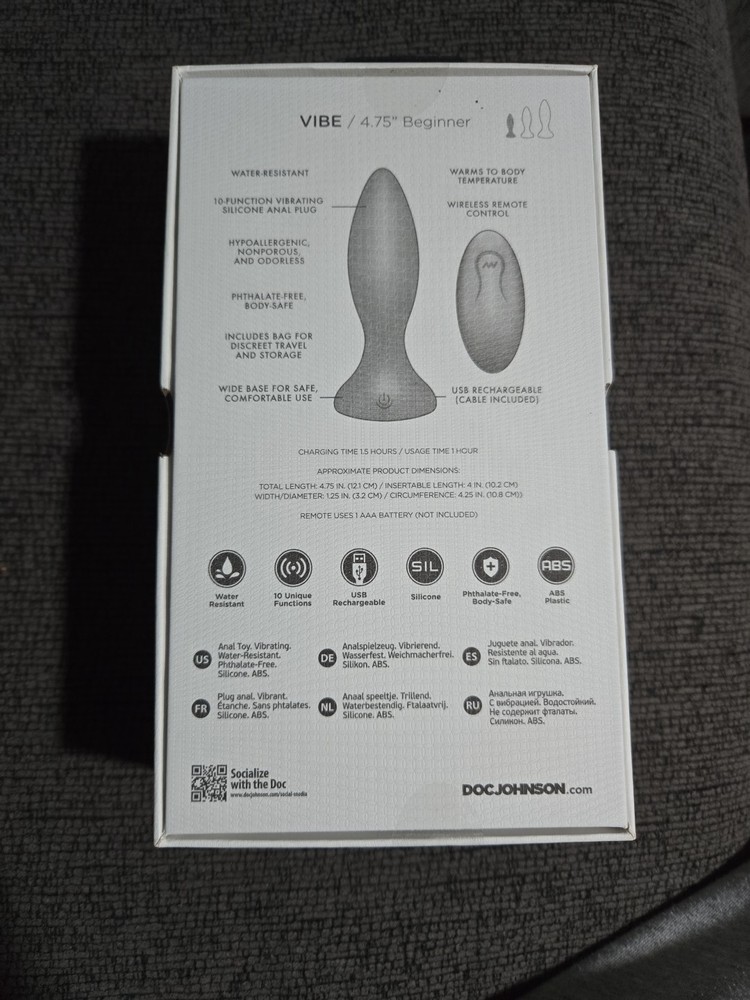 A Play Thrust Experienced Rechargeable Silicone Plug W/remote