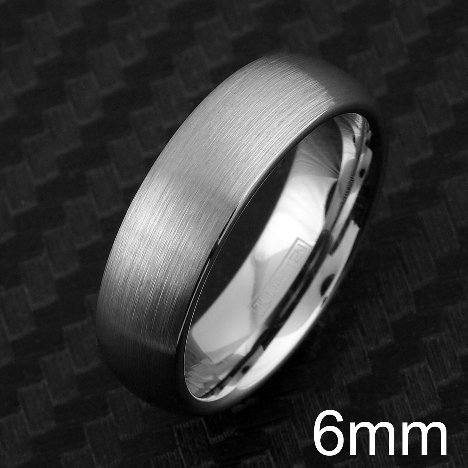 4/6/8mm Classy & Gorgeous Brushed Silver Tungsten Plain Wedding Band Ring