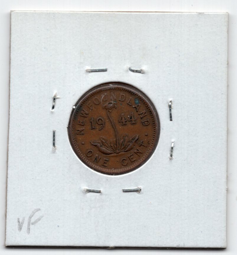 1944 C Newfoundland One Cent Coin