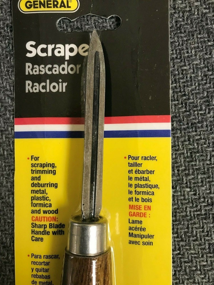 TRIANGULAR SCRAPER 6" - GENERAL TOOLS #478 - NEW IN BLISTER PACK
