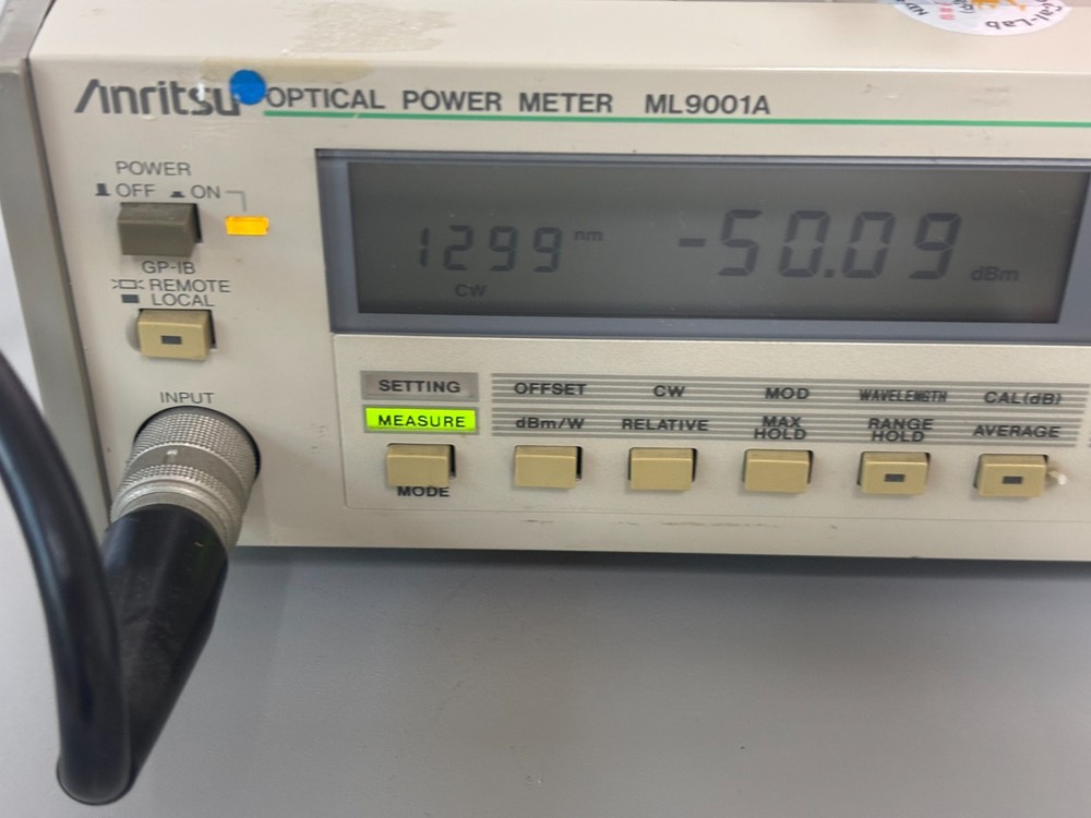 Anritus optical power meter ML9001A / MA9305B sensor