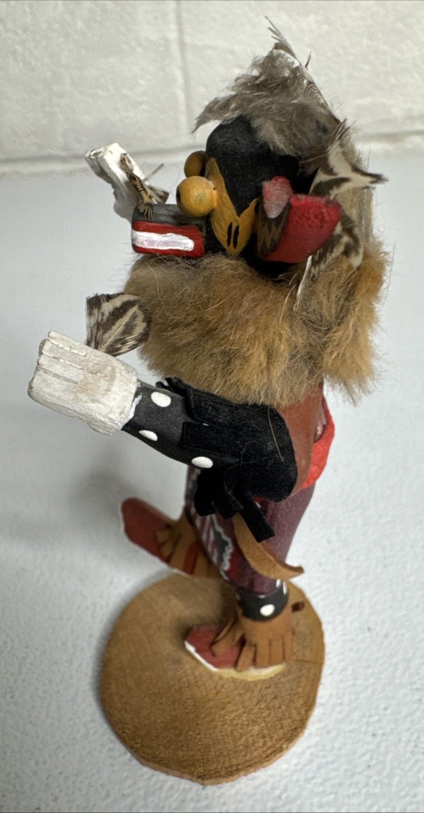 Vintage Navajo KATSINA Native American Indian Kachina Doll SNAKE RACER 4.5"H