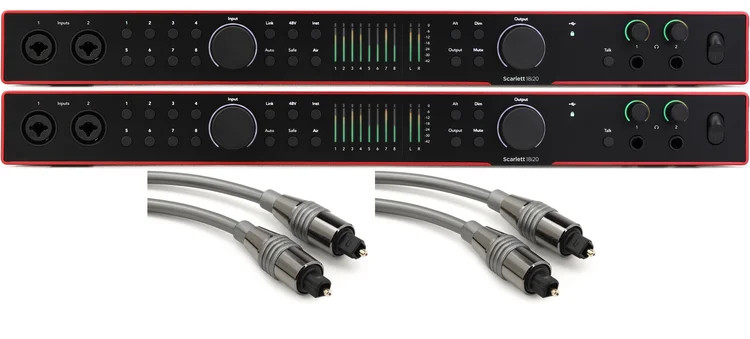 Focusrite Scarlett 18i20 4th Gen USB Audio Interface Pair