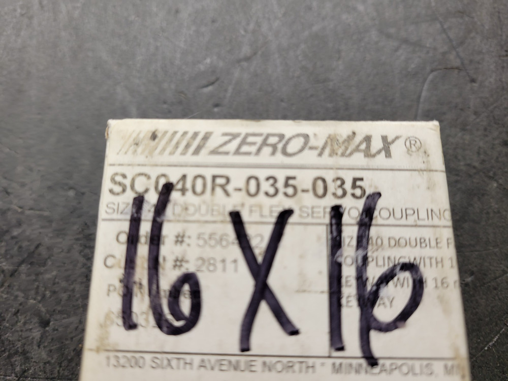 Zero-Max SC040R-035-035 Servo Coupling.