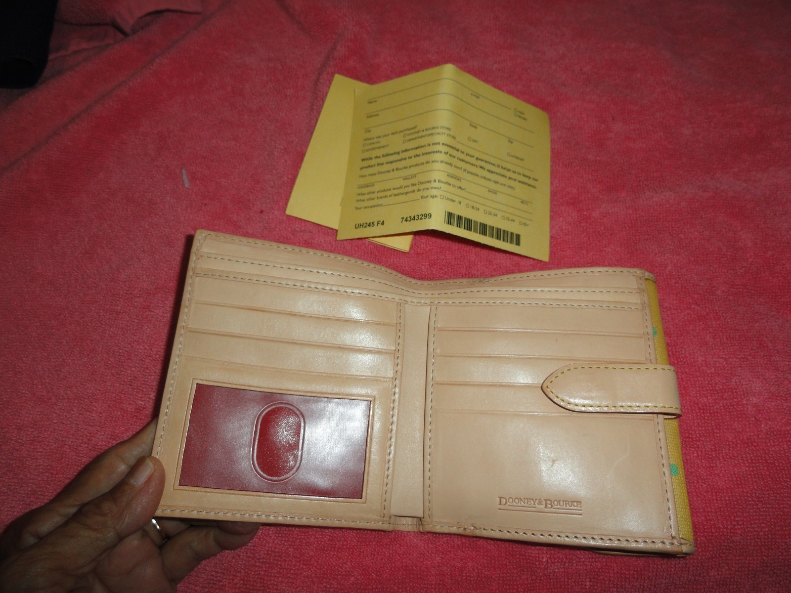 DOONEY & BOURKE BIFOLD WALET NWOT