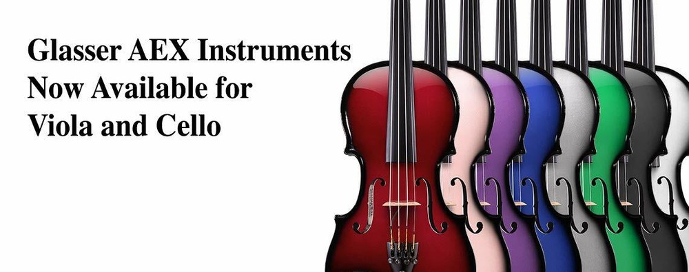 Glasser AEX Carbon Composite Acoustic Electric Violin - 4 string