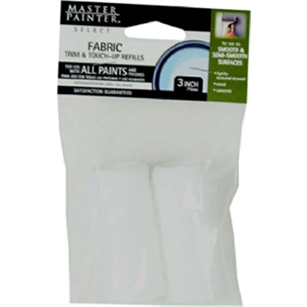 Master Painter 60191tv Select Fabric Trim & Touch-up Refills, 3", 2-Pack