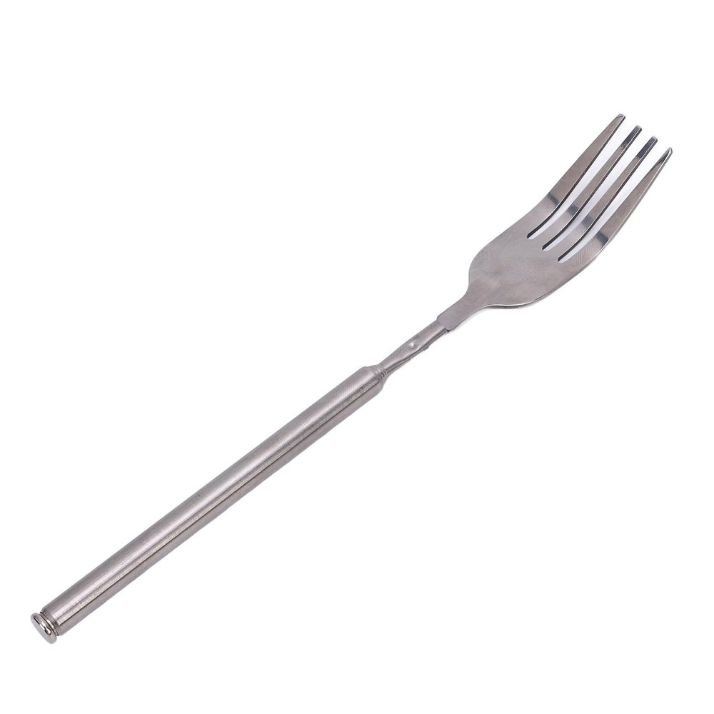 Extendable Fork Stainless Steel Long Handle Telescopic Fork For BBQ Dinner