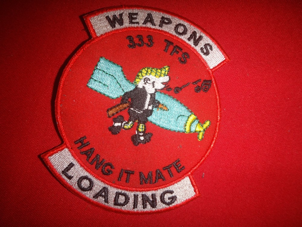 Vietnam War Patch US Air Force 333rd Tactical Fighter Squadron WEAPONS LOADING